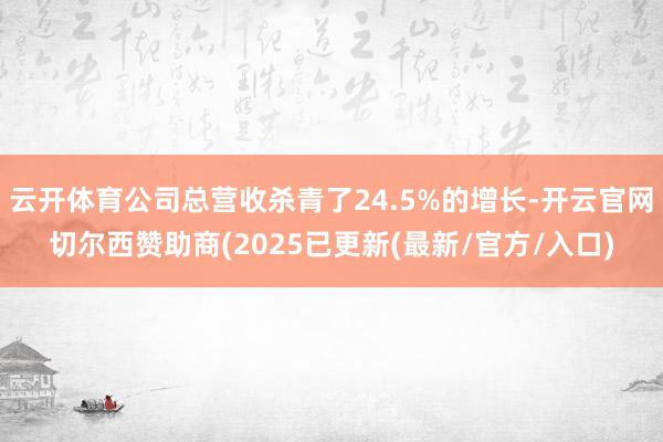 云开体育公司总营收杀青了24.5%的增长-开云官网切尔西赞助商(2025已更新(最新/官方/入口)