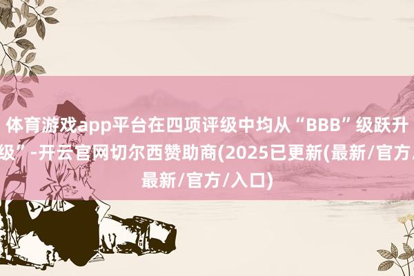 体育游戏app平台在四项评级中均从“BBB”级跃升至“A级”