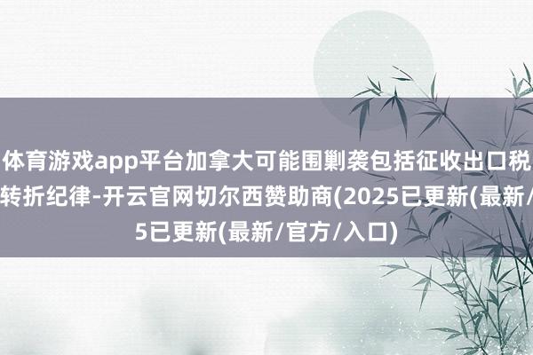 体育游戏app平台加拿大可能围剿袭包括征收出口税在内的交易转
