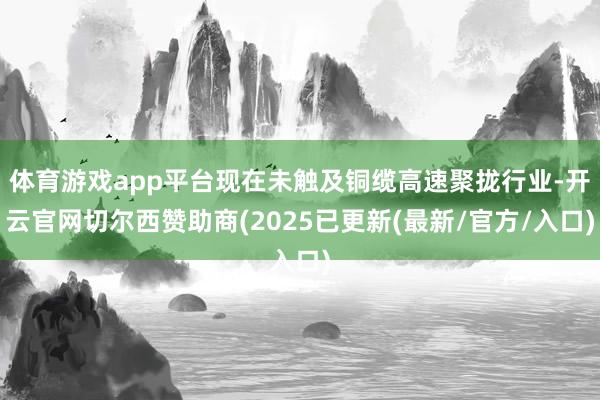 体育游戏app平台现在未触及铜缆高速聚拢行业-开云官网切尔西赞助商(2025已更新(最新/官方/入口)